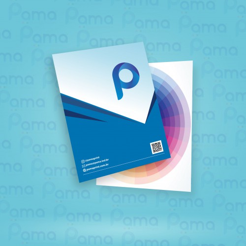 25.000 un. - Panfletos - Tamanho 140x200 mm - 4x4 CORES - COUCHE 115g
