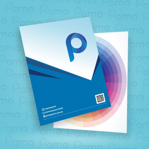 2.500 un. - Panfletos - Tamanho 200x280 mm - 4x4 CORES - COUCHE 115g