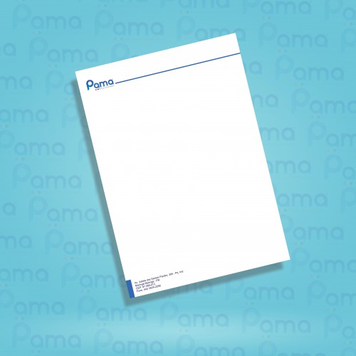 500 un. - Papel Timbrado - Tamanho 210x297 mm - 4x0 Cores - Sulfite 90g