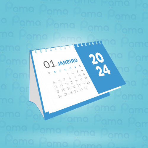 1.000 un - Calendário de Mesa Com Wire-o - Tamanho 175x140 mm - 4x4 cores - 12 pgs