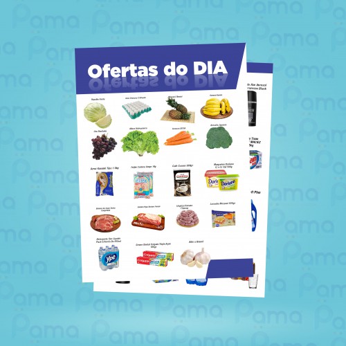 25.000 un. - Encartes - Tamanho 300x420 mm - 4x4 CORES - COUCHE 70g