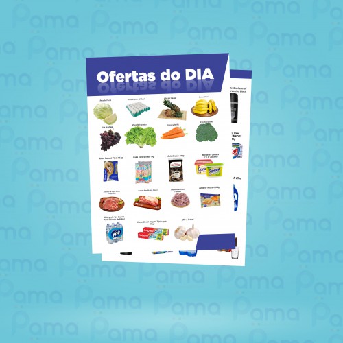 25.000 un. - Encartes - Tamanho 200x300 mm - 4x4 CORES - SULFITE 63g