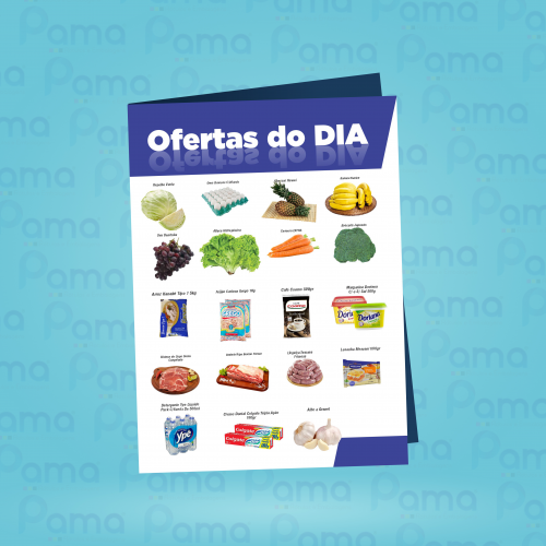 25.000 un. - Encarte Dobrado - Tamanho 300x210 mm - 4x4 CORES - COUCHE 70g