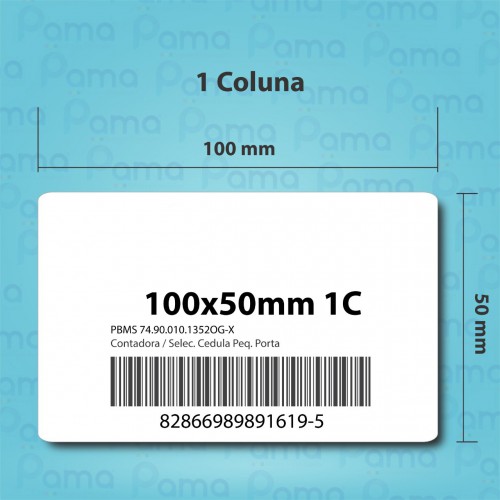 25 Rolos de Etiqueta para Código de Barras 100x50 - 660 un por rolo - Papel Adesivo Transtérmico