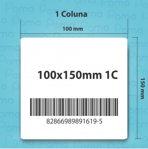 25 Rolos de Etiqueta para Código de Barras 100x150 - 200 un por rolo - Papel Adesivo Transtérmico