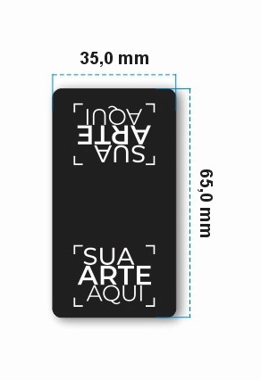 1.000 un. - Rótulo Lacre Fecha Sacola Personalizado - Tamanho 35x65 mm - 1x0 cor - Em rolos
