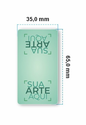 3.000 un. - Rótulo Lacre Fecha Sacola Personalizado - Tamanho 35x65 mm - 4x0 cores - Em rolos